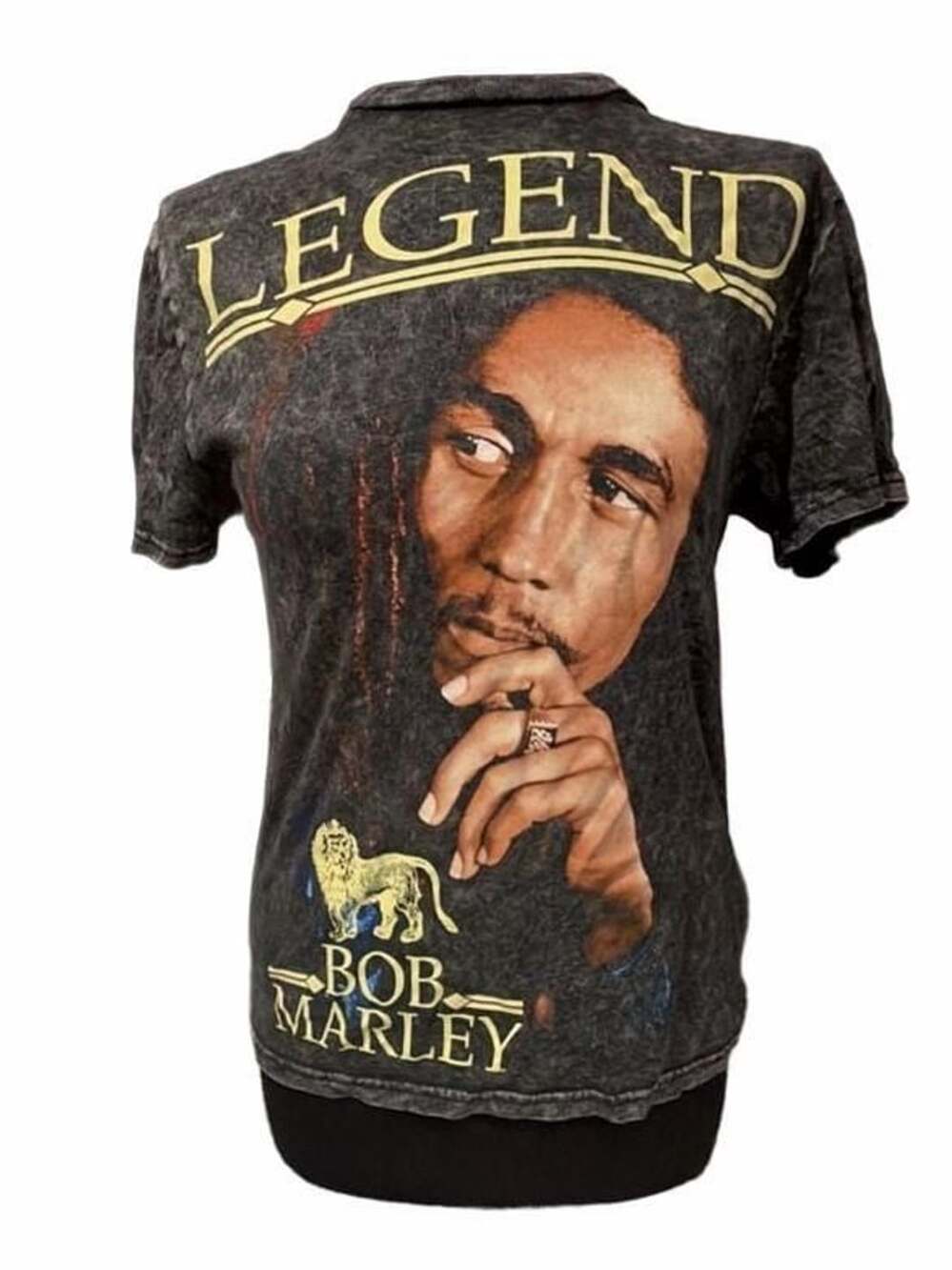 Zion Rootswear Bob Marley Legend T Shirt Size XS Black